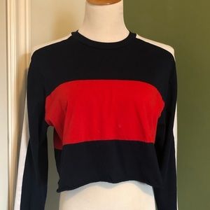 Aritzia cropped long sleeve top